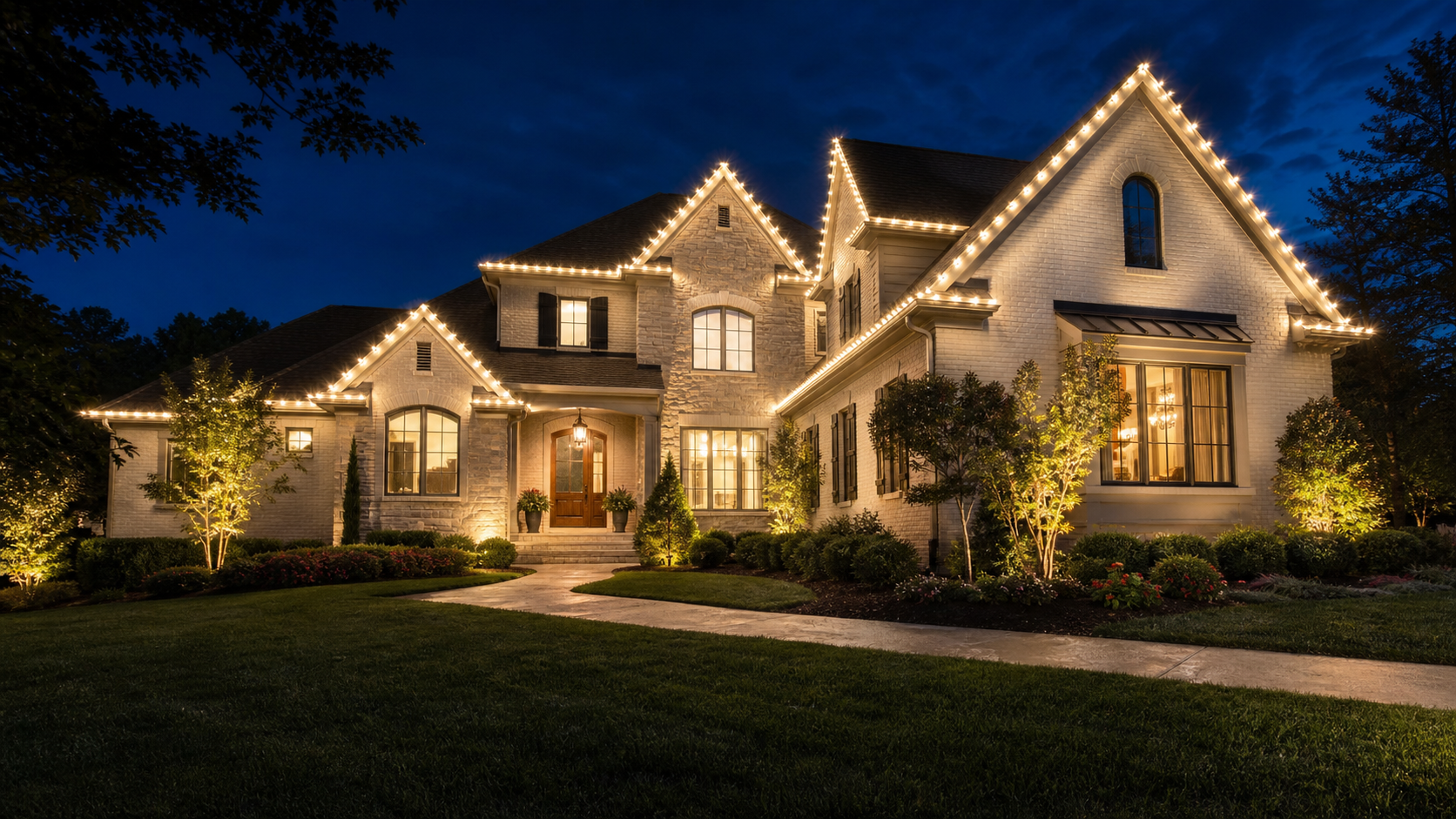 Permanent Roofline Lighting